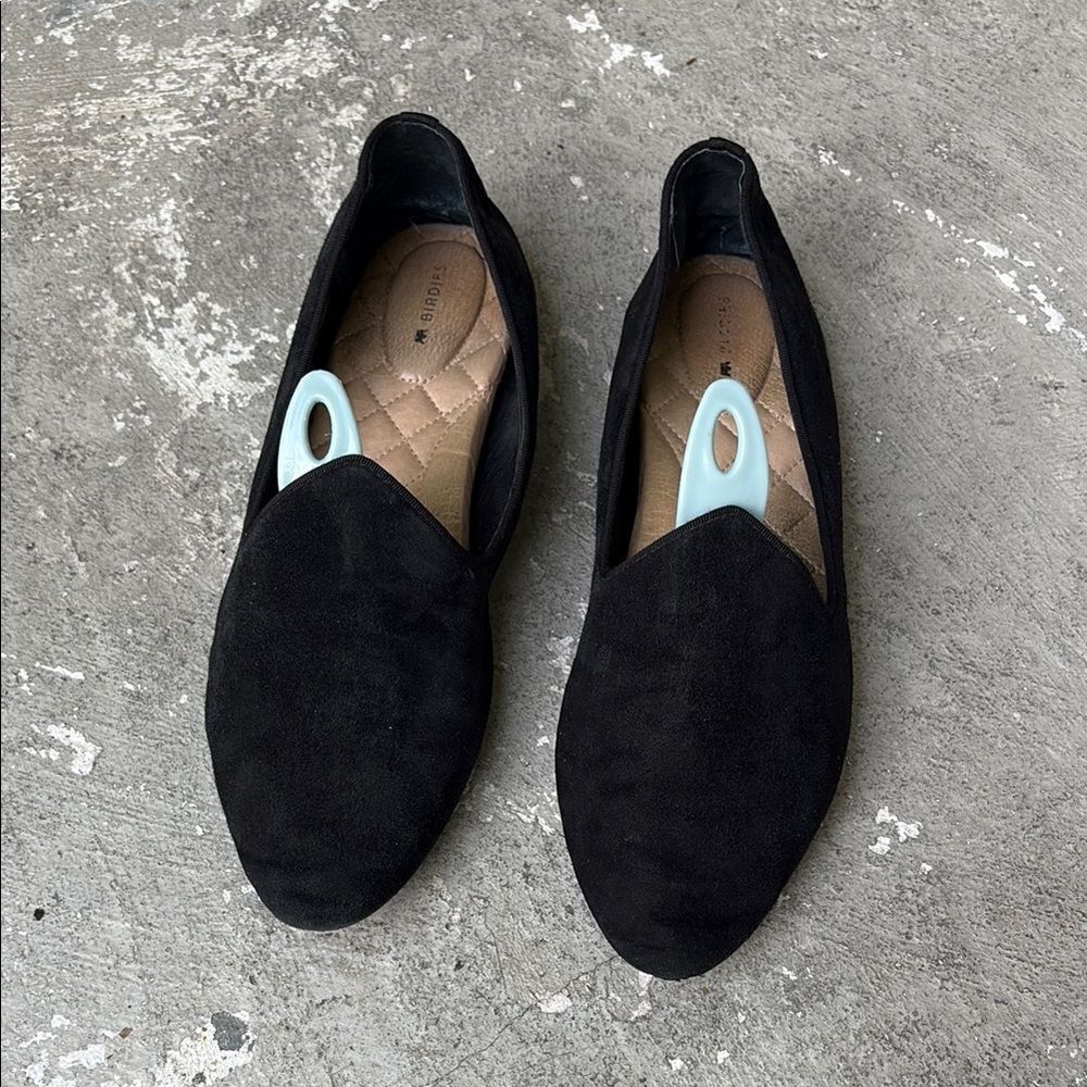 Birdies suede/velvet flats